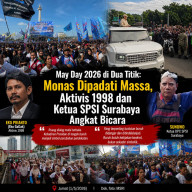 May Day 2026 Ribuan Buruh Padati Monas, Sunowo SPSI Surabaya dan Eko Gagak Angkat Bicara