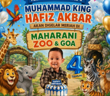 BUlang Tahun ke-4 Muhammad King Hafiz Akbar