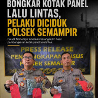 Pencuri Perangkat Traffic Light di Surabaya  DItangkap, Polsek Semampir Amankan Barang Bukti