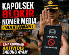 Kapolsek Ambulu Diduga Blokir Nomor Jurnalis, Pengaduan Aktivitas Judi Sabung Ayam Dinilai Belum Mendapat Respons