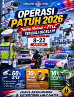 Operasi Patuh Semeru 2026 Digelar Mulai 8 Juni, Satlantas Polrestabes Surabaya Fokus Tindak 9 Pelanggaran