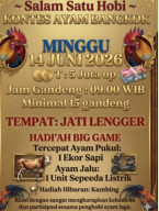 Warga Minta Pengawasan Ketat Kontes Ayam Bangkok di Jatilengger Ponggok, Blitar