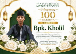 Mengenang 100 Hari Wafatnya Almarhum, Keluarga dan Warga Gelar Tahlilan Khidmat
