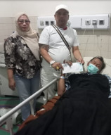 Wujud Solidaritas, Pimpinan Gabungan Media Online Jenguk Pimpred Beritakasus.com di RS William Booth Surabaya