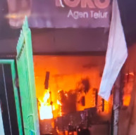 Kebakaran Diduga Akibat Korsleting Listrik di Banyu Urip Molin II B