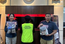 Polrestabes Surabaya Bongkar Pembuatan Tembakau Sintetis, Pelaku Juga Sediakan Ganja