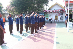 Kegiatan Rutin Pramuka, Lapas Kelas I Madiun Tanamkan Disiplin dan Tanggung Jawab kepada WBP