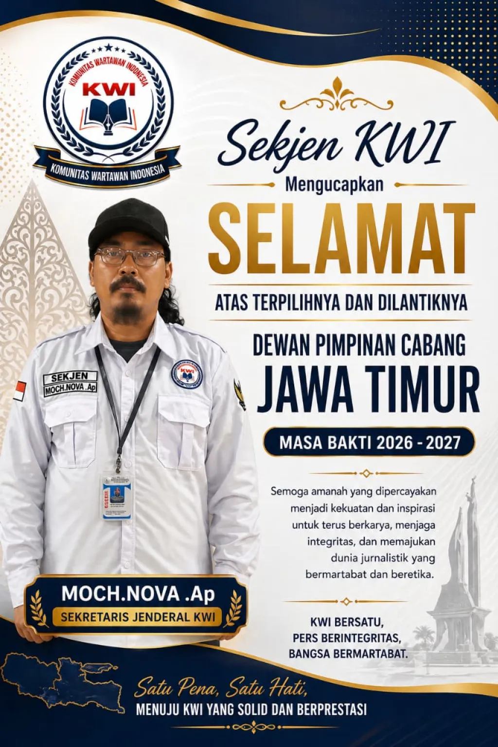 Sekjen KWI Sampaikan Ucapan Selamat atas Pelantikan DPC KWI Jawa Timur Masa Bakti 2026–2027