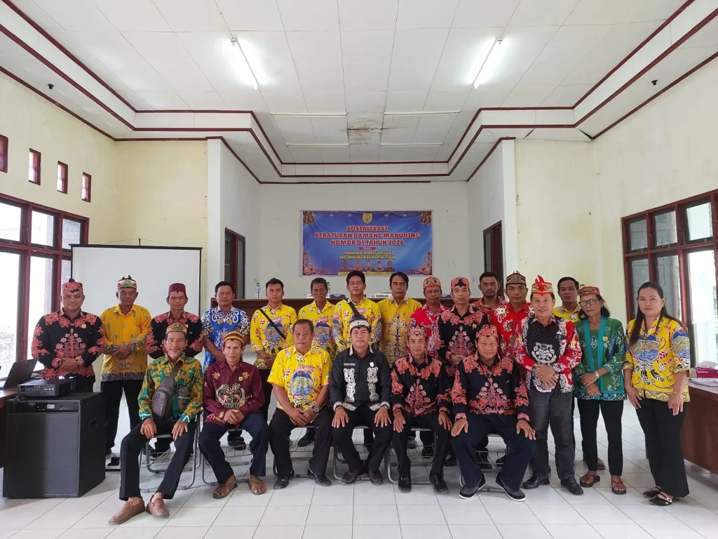 Sosialisasi Peraturan Damang Manuhing Nomor 01 Tahun 2026 Resmi Digelar, Pedoman Perkawinan Adat Dayak Ngaju