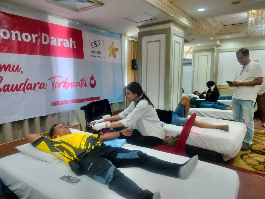 Semangat Kemerdekaan, Sahid Surabaya Hotel Gelar Aksi Donor Darah
