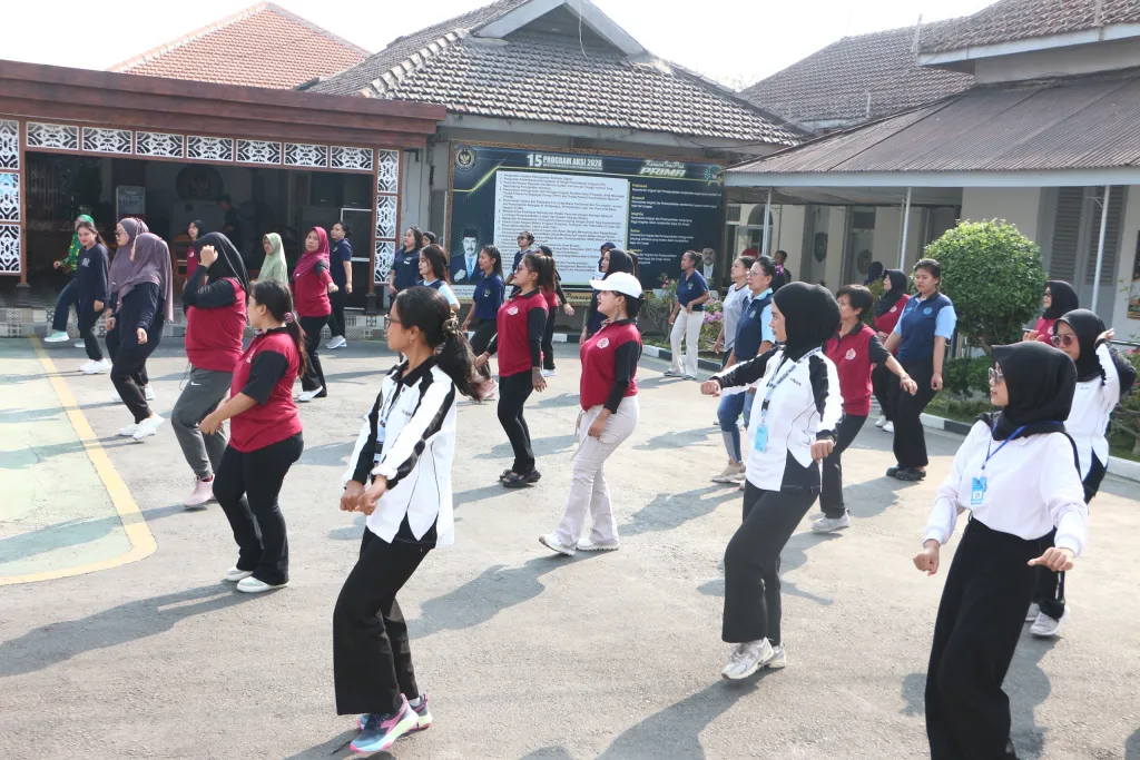 Lapas Kelas I Madiun Gelar Senam Pagi Bersama Warga Binaan Wanita