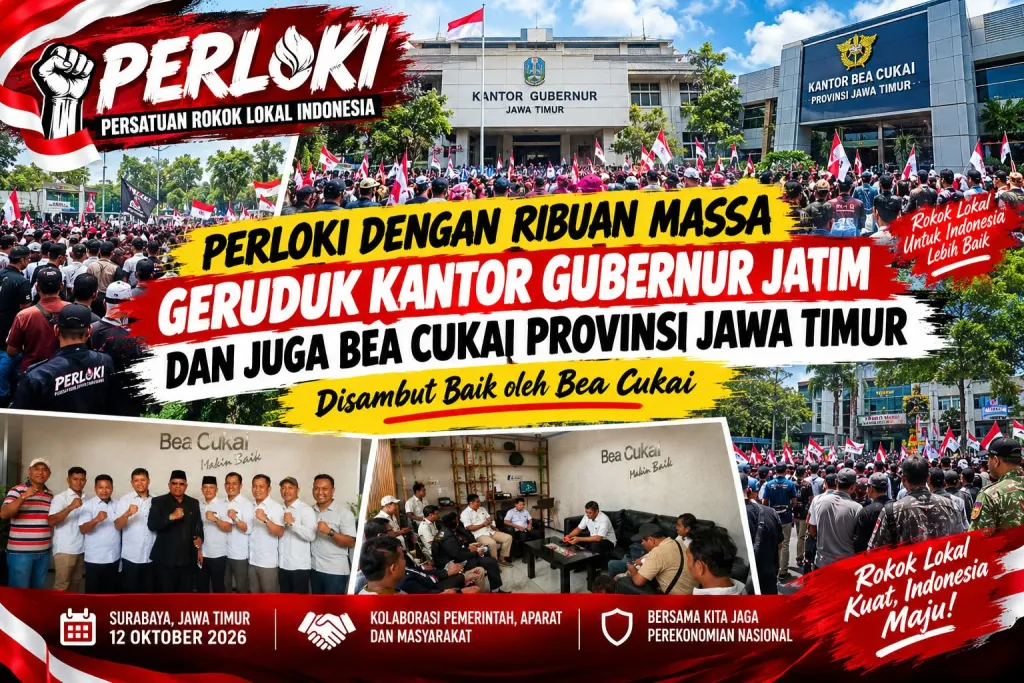 Perloki Gelar Aksi di Surabaya, TNI-Polri Kawal Demonstrasi di Grahadi dan Bea Cukai Jatim