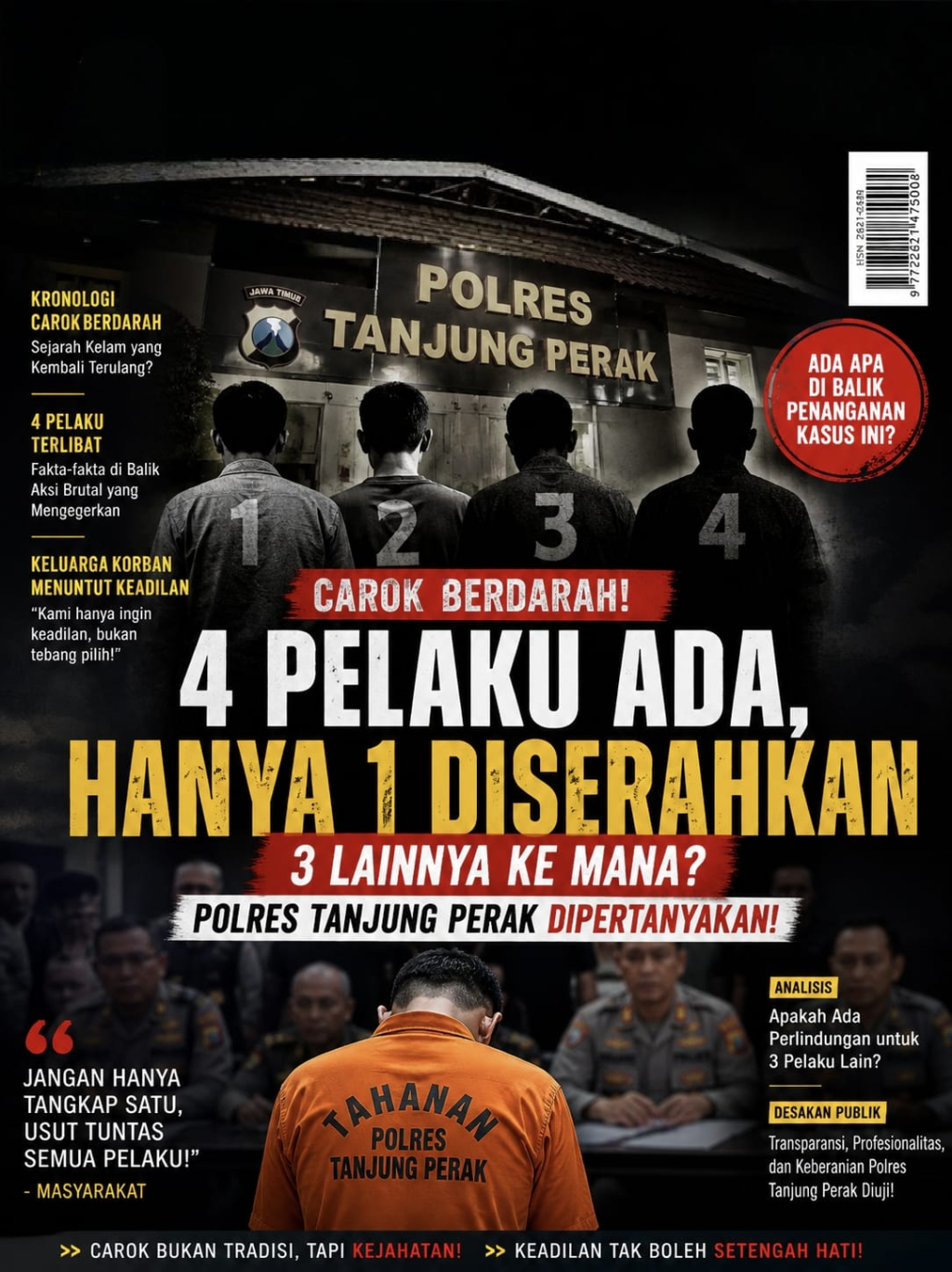 Satu Pelaku Menyerah, Tiga Masih Bebas: Ada Apa dengan Penanganan Kasus Pembunuhan Sidotopo?
