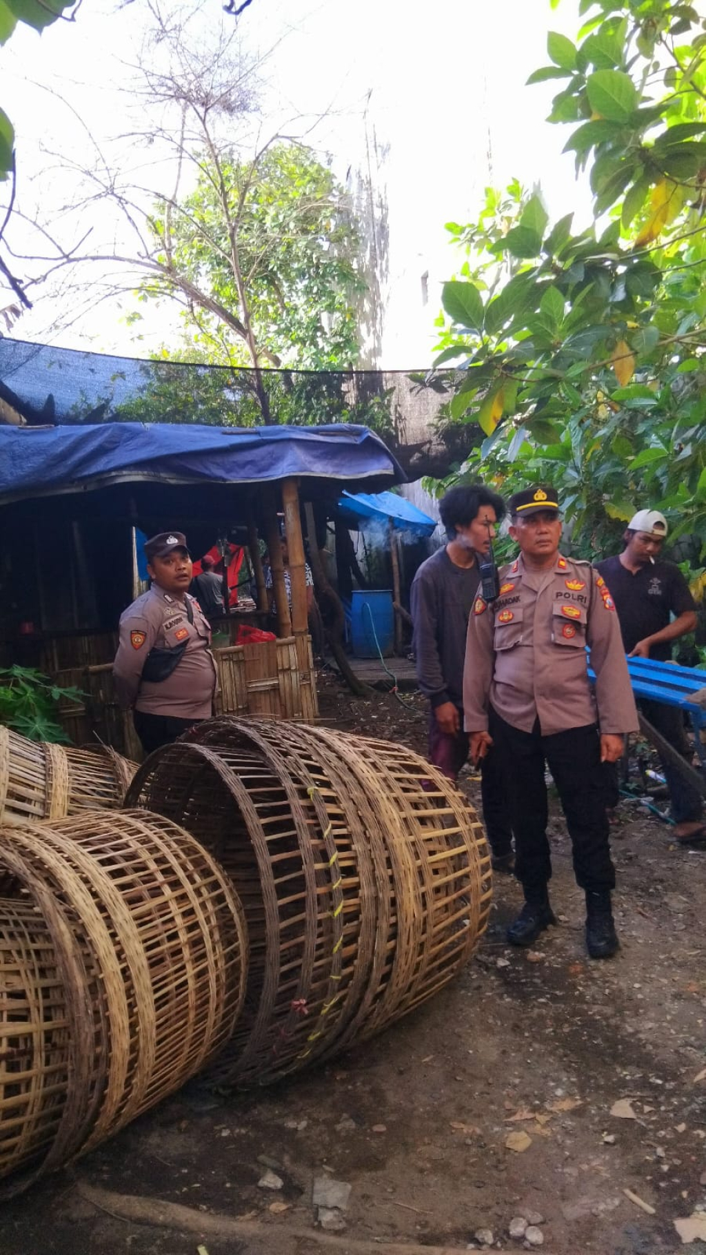 Polsek GedanganTindak Lanjuti Laporan Dugaan Judi Sabung Ayam di Sruni Gedangan, Sejumlah Barang Bukti Diamankan