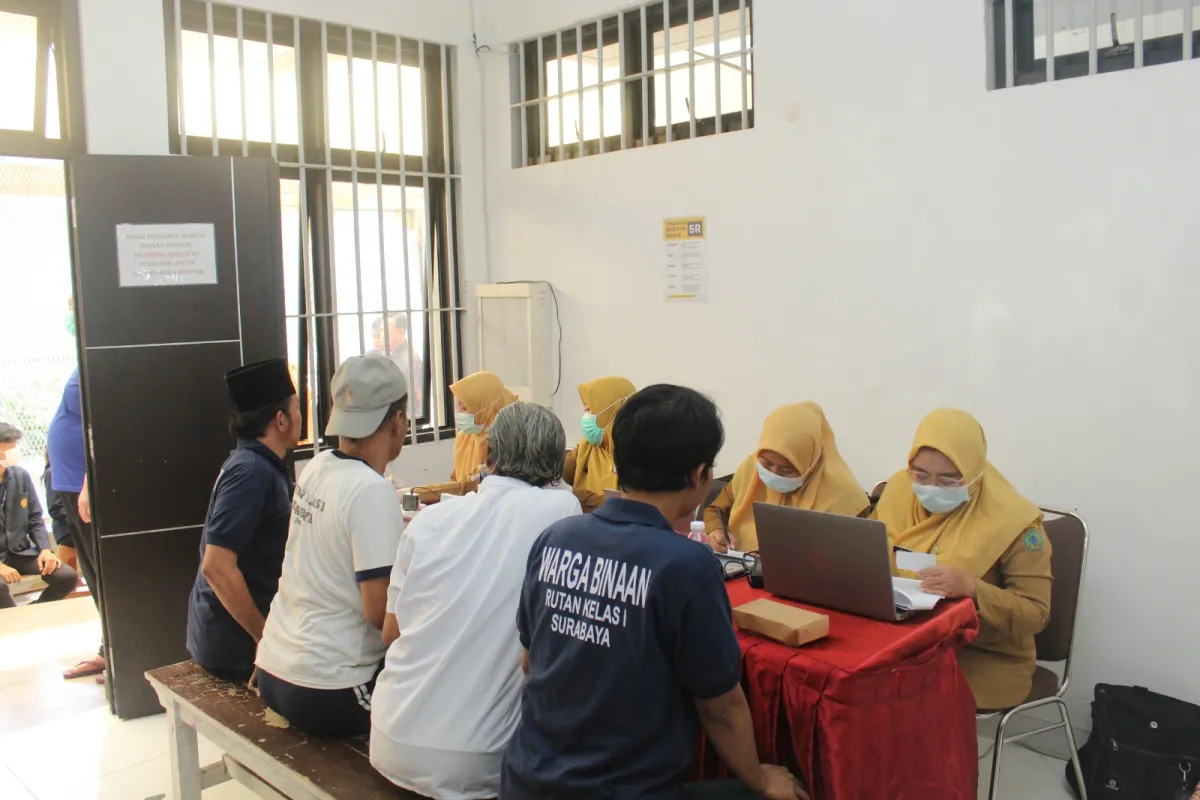 Rutan Kelas I Surabaya Perkuat Deteksi Dini TBC, Skrining Kesehatan Warga Binaan Digelar Bersama Puskesmas Sedati